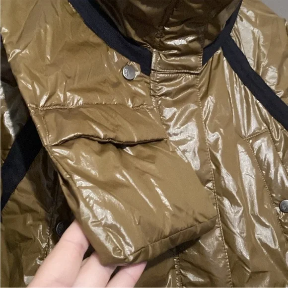 NWT Free People Vagabond Gold Bomber Jacket - Picture 7 of 13